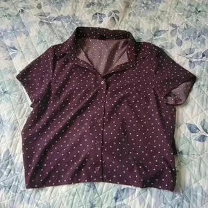 THIS&MORE button down shirt with wrap around tie in the back